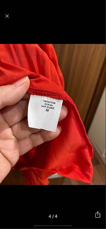 36 Beden kırmızı Renk Network elbise