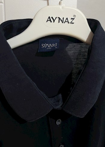 Süvari Erkek Lacivert Denim Polo Yaka Tişört - Görsel 3