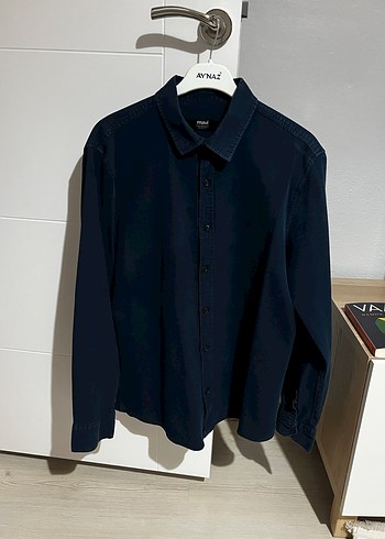 Mavi M beden erkek gömlek - Görsel 2