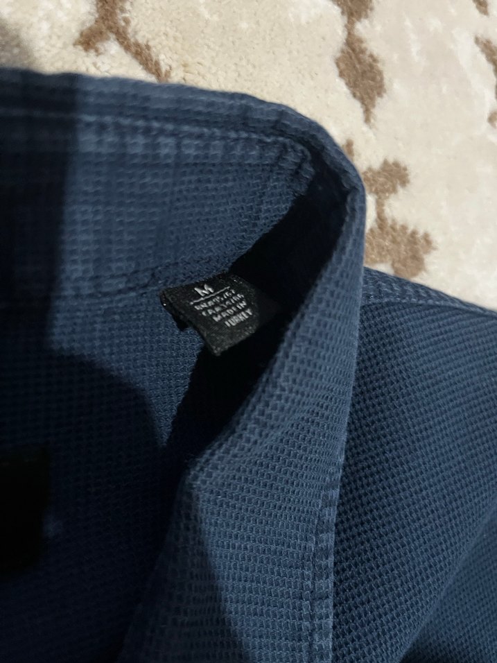 Mavi M beden erkek gömlek - Görsel 5