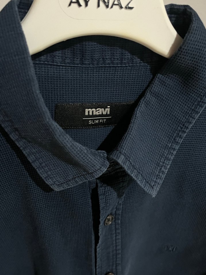 Mavi M beden erkek gömlek - Görsel 3