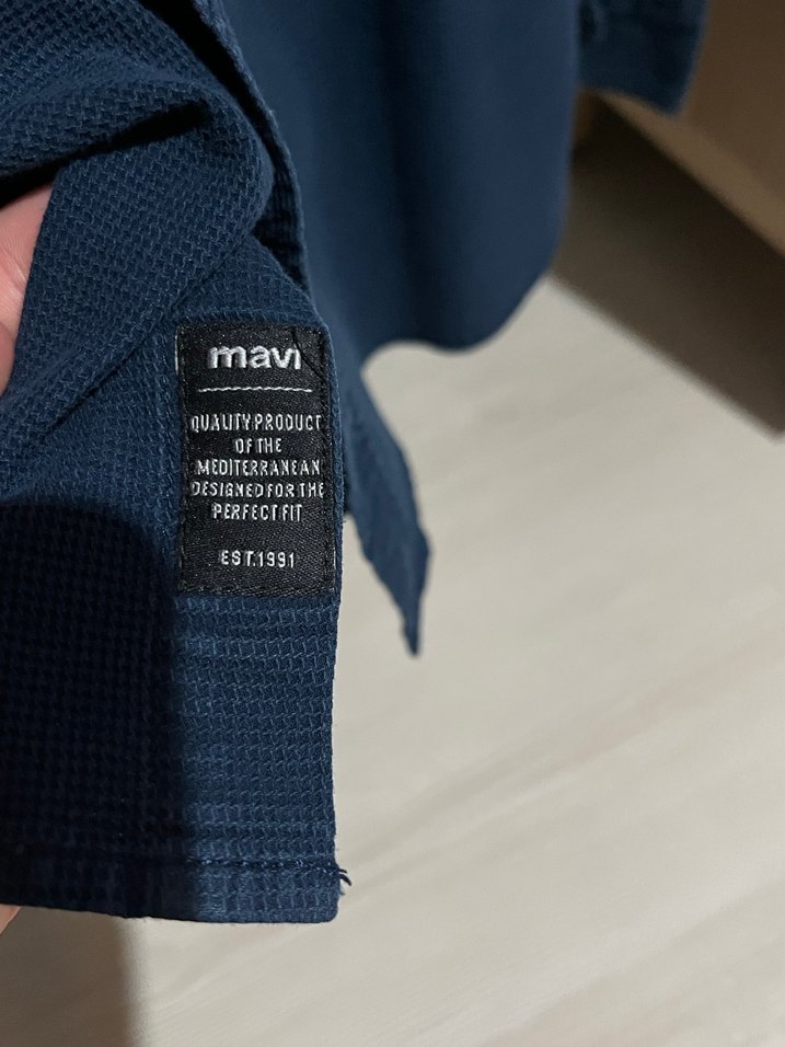 Mavi M beden erkek gömlek - Görsel 4