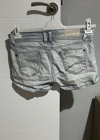 stradivarius M / 38 beden mini kot şort - Görsel 3