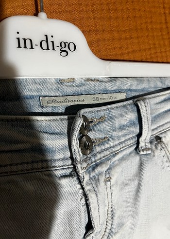 stradivarius M / 38 beden mini kot şort - Görsel 4