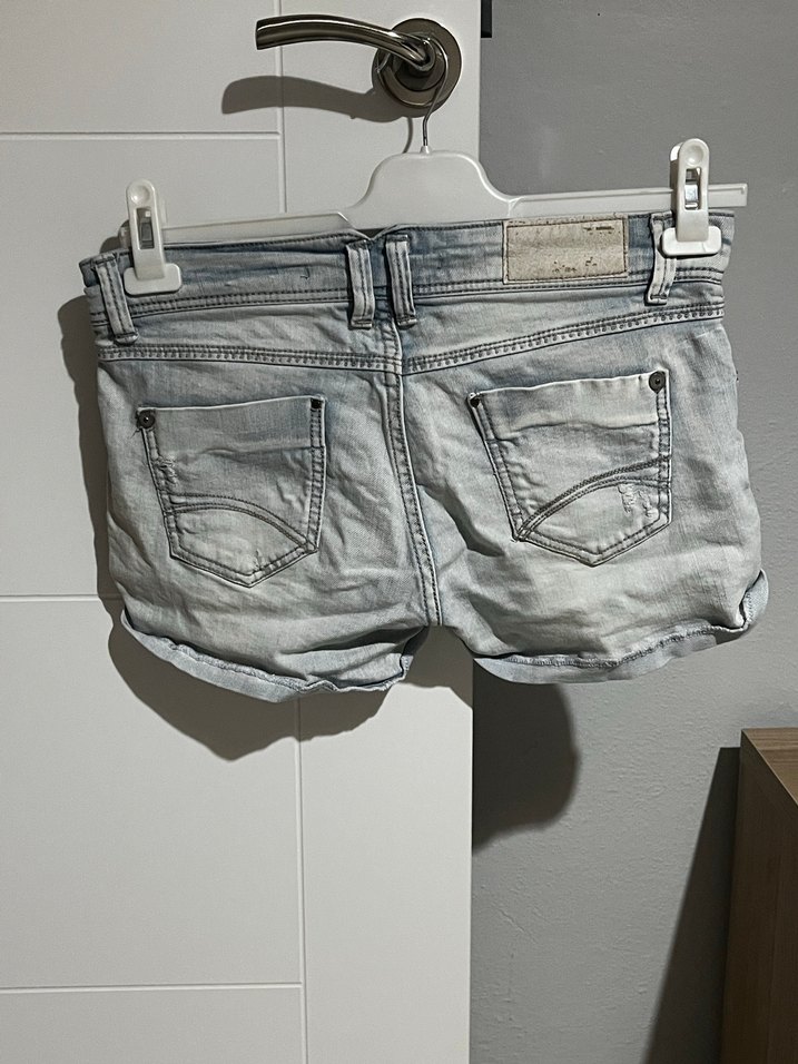 stradivarius M / 38 beden mini kot şort - Görsel 3