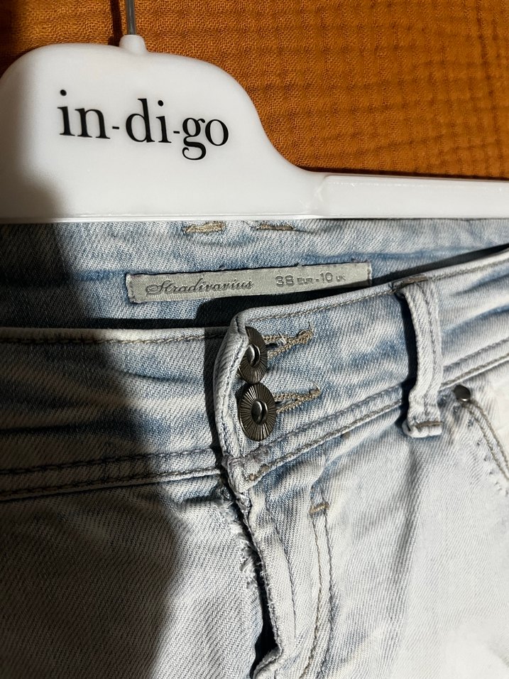 stradivarius M / 38 beden mini kot şort - Görsel 4