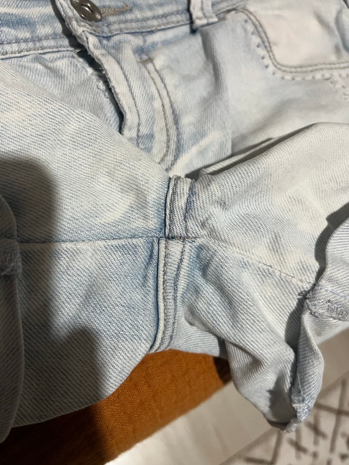 stradivarius M / 38 beden mini kot şort - Görsel 5