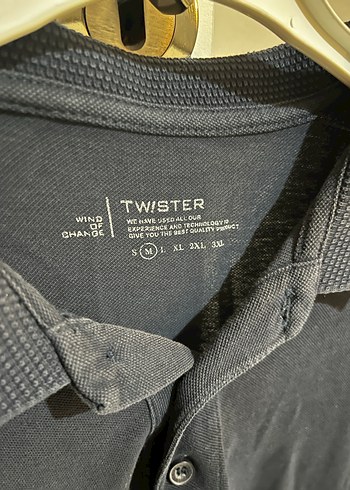 Twister M beden Polo yaka erkek tişört - Görsel 3