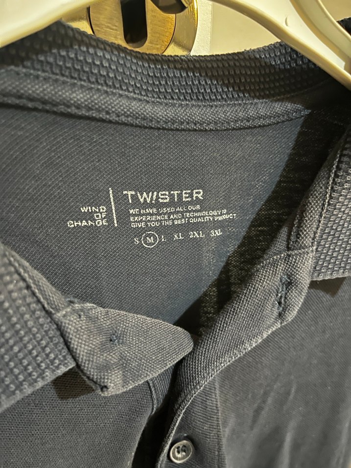 Twister M beden Polo yaka erkek tişört - Görsel 3