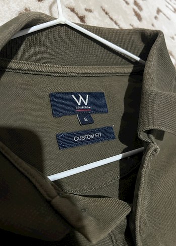 S beden Haki renk Polo yaka erkek tişört - Görsel 3