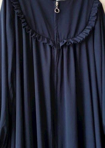 Lacivert Uzun Kadın Ferace - Görsel 2