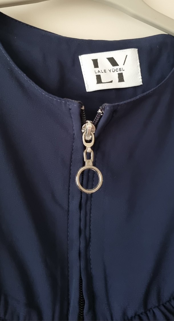 Lacivert Uzun Kadın Ferace - Görsel 5