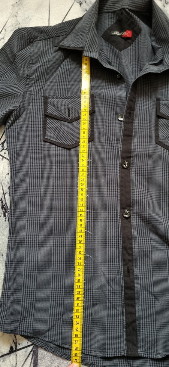 Erkek Düğmeli Uzun Kollu Gömlek - Görsel 5