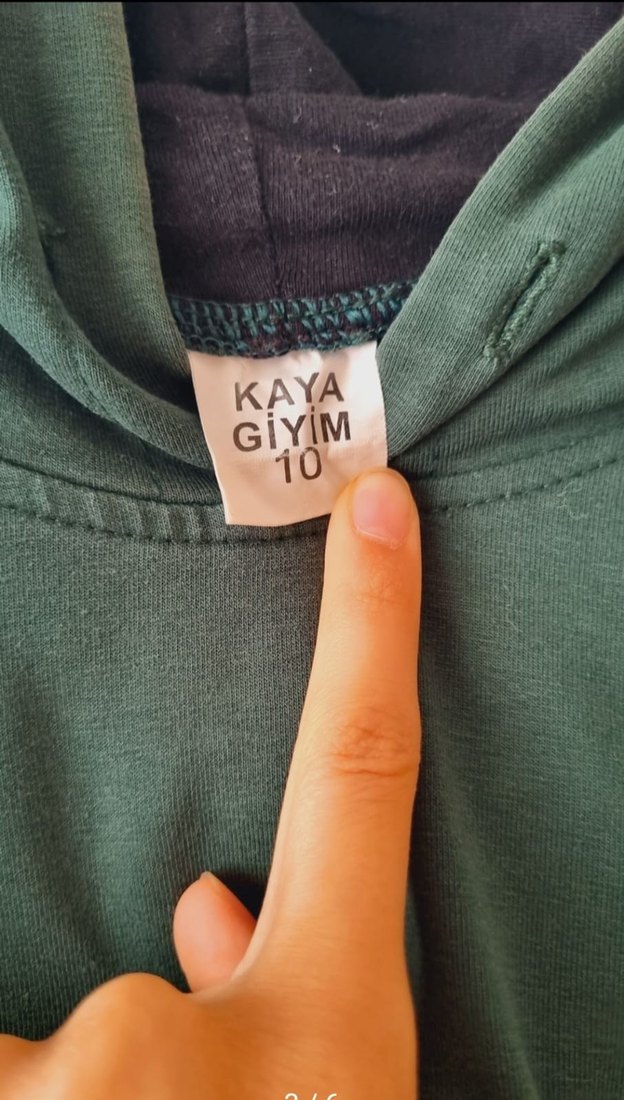 MSAL Baskılı Yeşil Kadın Sweatshirt - Görsel 3
