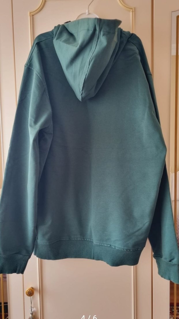 MSAL Baskılı Yeşil Kadın Sweatshirt - Görsel 4