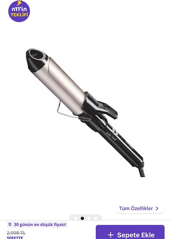 Babyliss 38 mm saç maşası