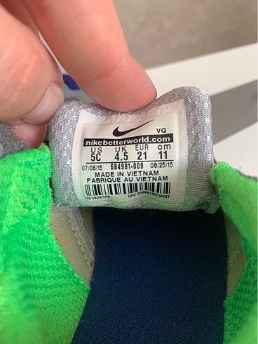 21 Beden Nike ayakkabı