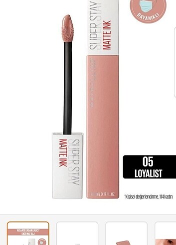 Maybelline Super stay kalıcı ruj 05 nude