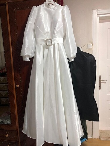 Tesettür nikah elbisesi