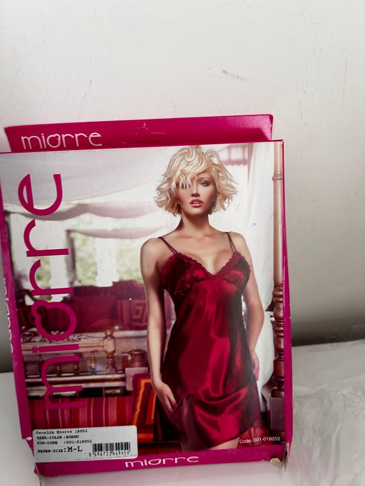 Bordo Parlak Askılı Midi Gecelik - Görsel 3