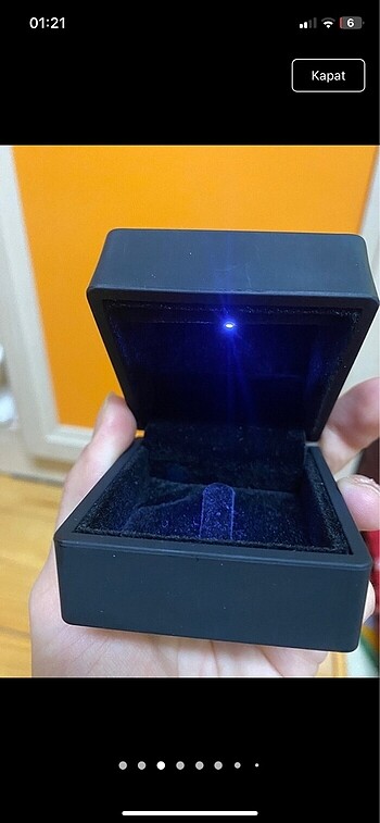 Beden Işıklı yüzük kutusu