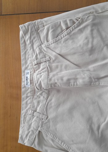 Pull and Bear Pull &Bear Bej Kadın Keten Kumaş Pantolon