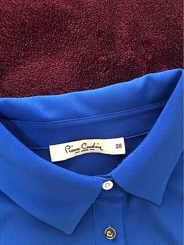 38 Beden Pierre cardin tunik gömlek saks mavisi