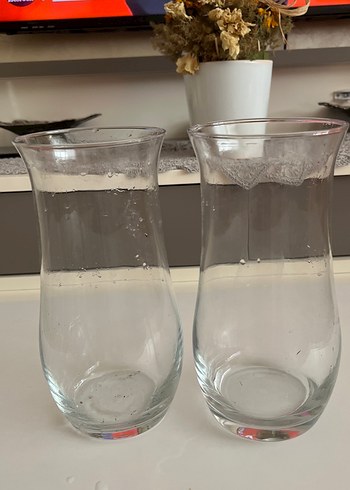 Paşabahçe Şeffaf Cam Vazo Çift Seti