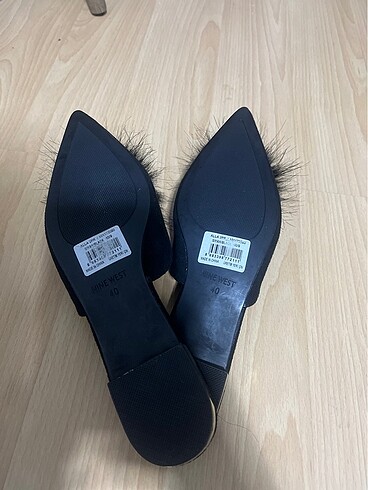 40 Beden siyah Renk Nine west kadın terlik