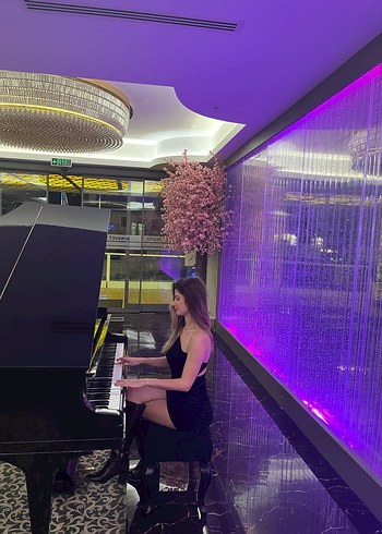 Siyah kadife mini elbise - Görsel 4