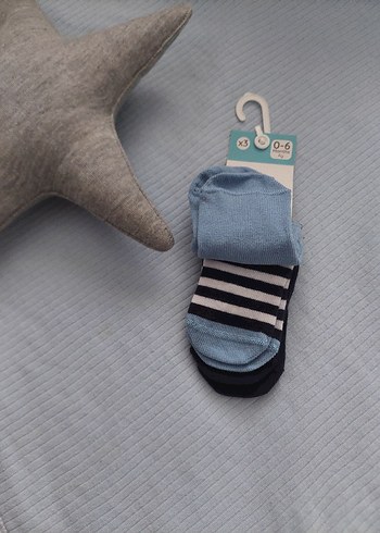 Erkek Çocuk Mavi Desenli Çorap - Görsel 3