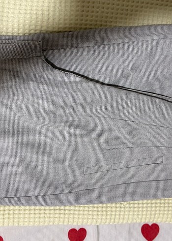 Zara Gri Pilili Kadın Kumaş Pantolon