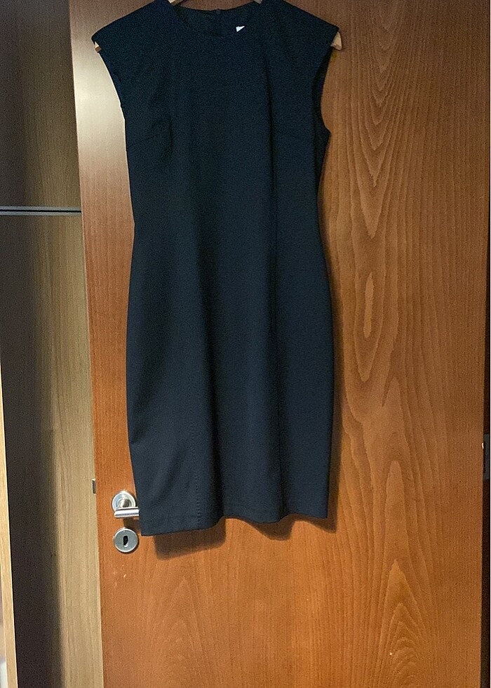 Lacivert ipekyol elbise - Görsel 2