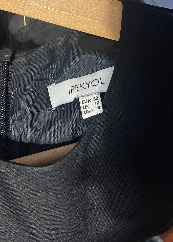 Lacivert ipekyol elbise - Görsel 5