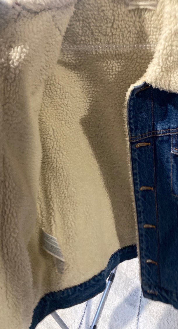 Düğmeli Mavi çocuk kot Ceket - Görsel 3