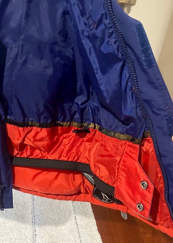 Kırmızı Lacivert Düğmeli Erkek çocuk Mont - Görsel 4