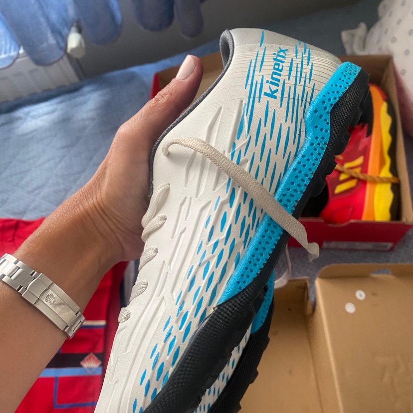 Beyaz Bağcıklı Erkek Futbol Ayakkabısı - Görsel 4