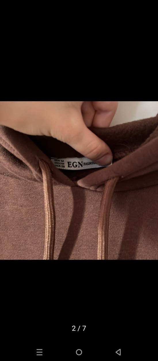 Kahverengi Kapüşonlu eşofman takımı - Görsel 4
