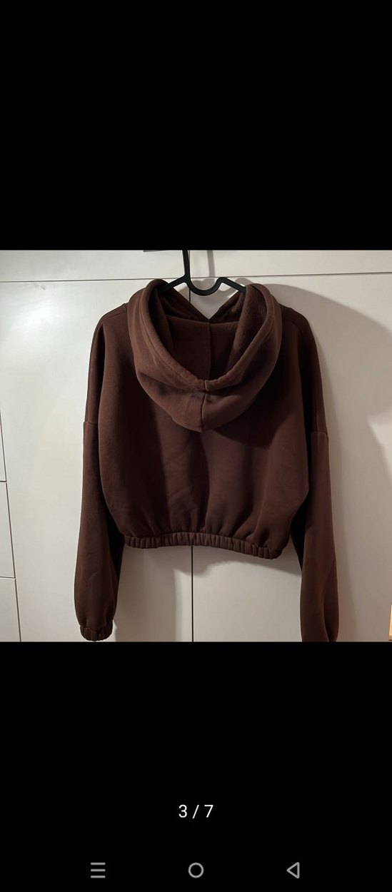 Kahverengi Kapüşonlu eşofman takımı - Görsel 3