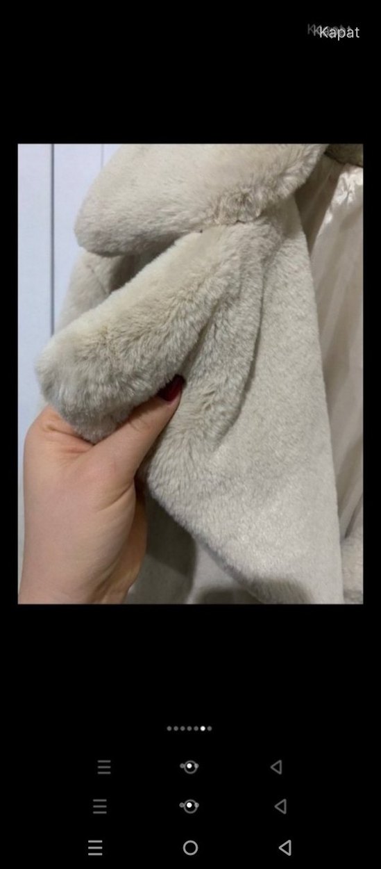 koton peluş mont ceket - Görsel 2