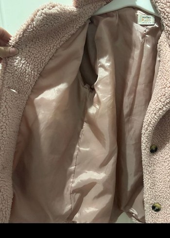 koton kız çocuk peluş kaban - Görsel 4