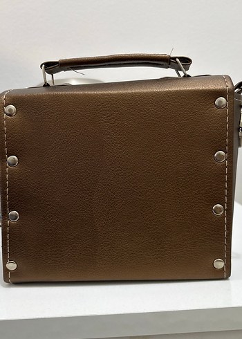 Klasik Modern Kahverengi Deri Kadın Çantası - Görsel 6