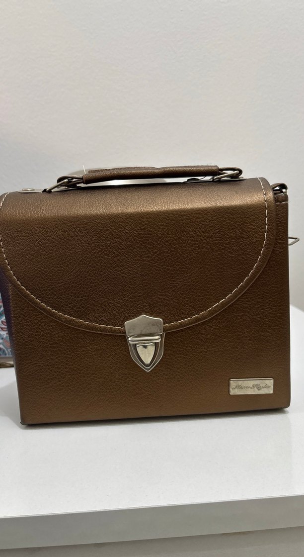 Klasik Modern Kahverengi Deri Kadın Çantası - Görsel 3