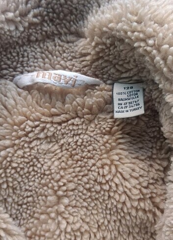 Fitili içi yünlü unisex mont