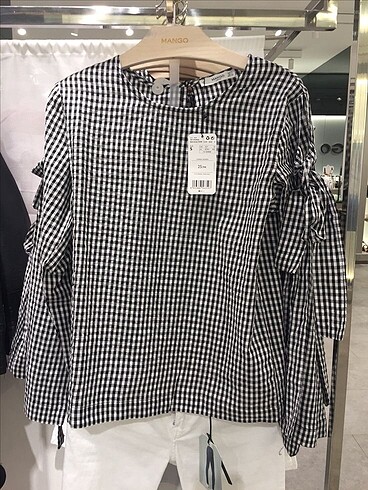 Mango trend bağlamalı bluz