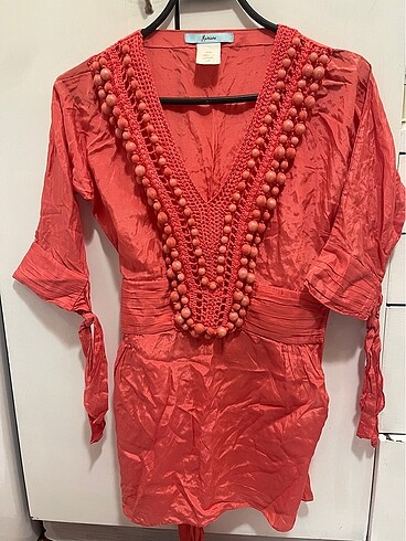 İpek işlemeli kimono