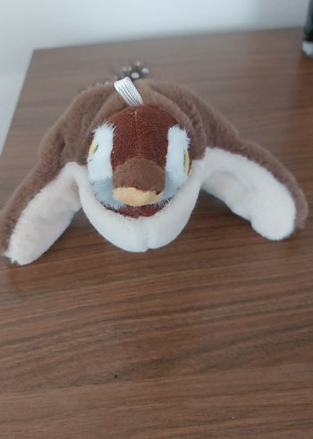 Beden Renk Kahverengi ve Gri Kedi Oyuncağı Peluş kuş