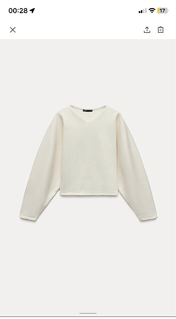 orijinal zara korse model sweat