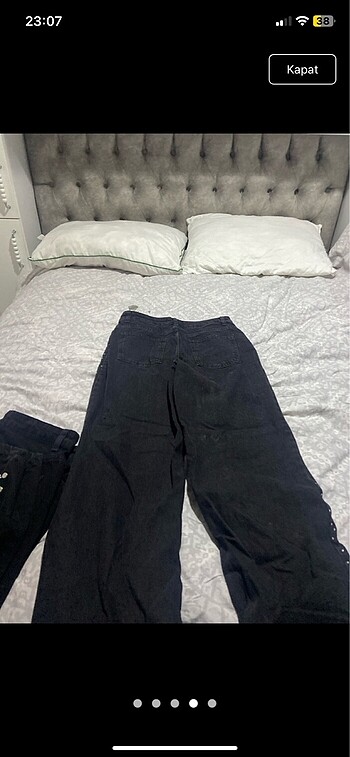 m Beden Taşlı jean pantolon