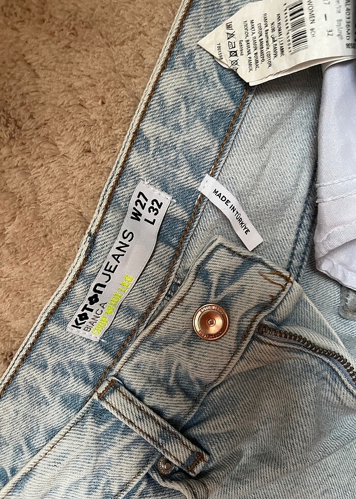 Koton Bianca Crop Wide Leg - Görsel 4